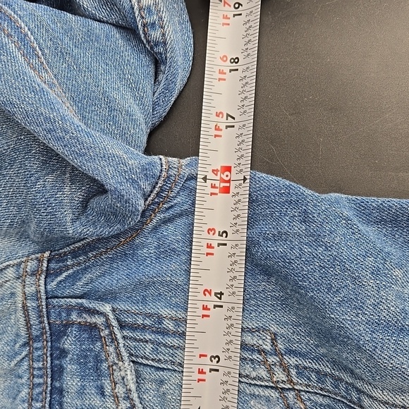 J Crew Denim Trucker Jacket Extra Small - Picture 6 of 9